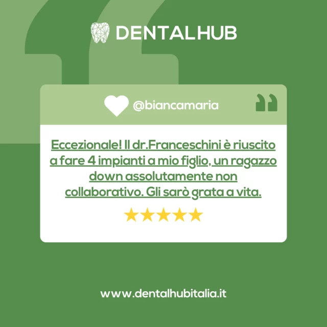 ⭐️⭐️⭐️⭐️⭐️

Dental Hub, Via Lari 55
Roma, Magliana📍

Prenota ora la tua consulenza!
Contattaci QUI 👇
📞 06.475.413.04 - 379.24.28.502
📧 info@dentalhubitalia.it
💻 dentalhubitalia.it
 
#dentalhub #dentalhubitalia #dentalhubroma