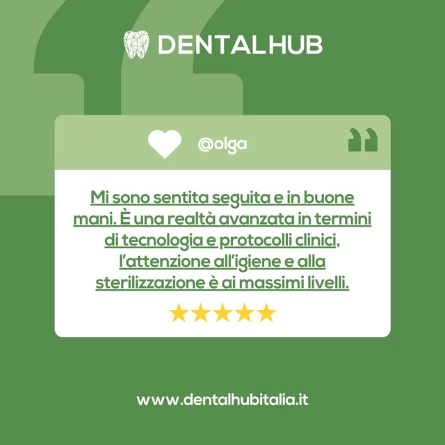 ⭐️⭐️⭐️⭐️⭐️

Prenota ora la tua consulenza!
Contattaci QUI👇
📞 06.475.413.04 - 379.24.28.502
📧 info@dentalhubitalia.it
💻 dentalhubitalia.it
 
📍Via Lari 55 - Roma, Magliana
📍Piazza Poggio Moiano 2 - Rieti

#dentalhub #dentalhubitalia #dentalhubroma